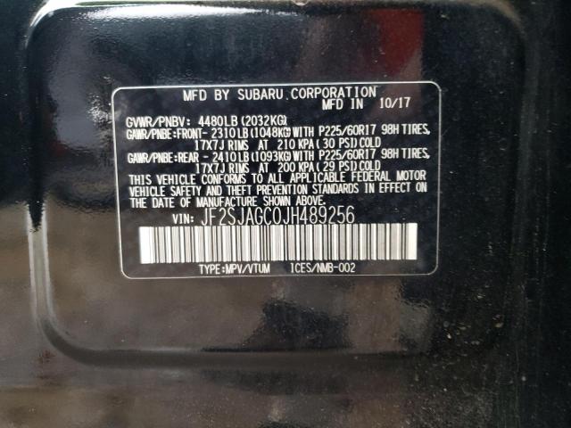 2018 SUBARU FORESTER 2 - JF2SJAGC0JH489256