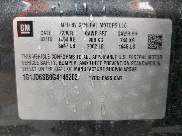 2016 CHEVROLET SONIC LT - 1G1JD6SB8G4146202