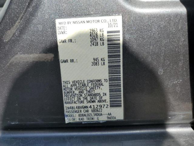 1N4BL4BV6MN412972 Nissan ALTIMA S