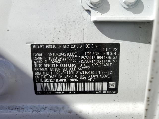 2023 HONDA HR-V LX 3CZRZ1H30PM719896