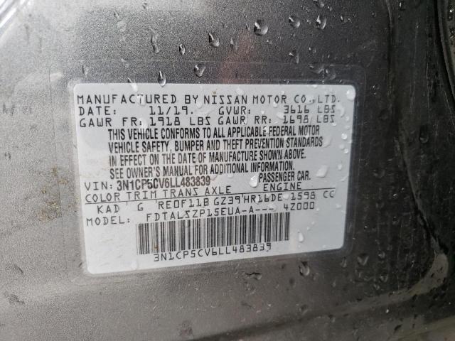 2020 NISSAN KICKS SV 3N1CP5CV6LL483839