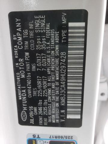 2017 HYUNDAI TUCSON LIM - KM8J3CA49HU297428