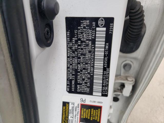 2015 TOYOTA CAMRY LE 4T4BF1FK4FR471741