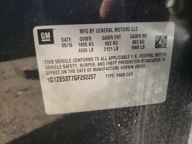 2016 CHEVROLET MALIBU LT 1G1ZE5ST7GF292257