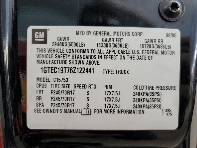 1GTEC19T76Z122441 GMC New Sierra C1500