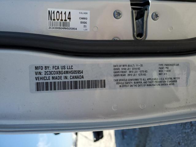 2021 DODGE CHARGER SX 2C3CDXBG4MH505954