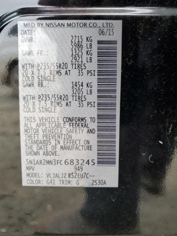 2015 NISSAN PATHFINDER 5N1AR2MN3FC683245