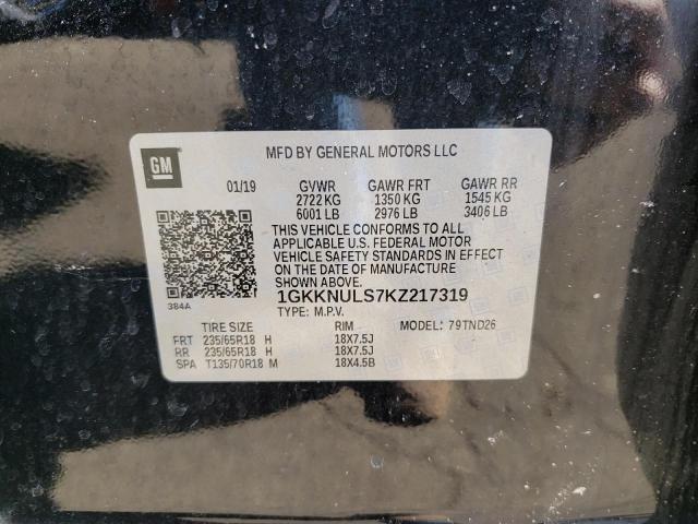 2019 GMC ACADIA SLT 1GKKNULS7KZ217319