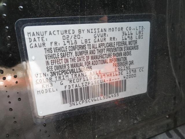 3N1CP5CV6LL506455 Nissan KICKS SV