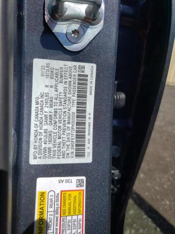 2023 HONDA CIVIC SEDA 2HGFE1F72PH305500