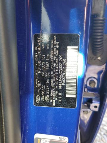 2022 HYUNDAI ELANTRA BL - KMHLM4AJXNU021269