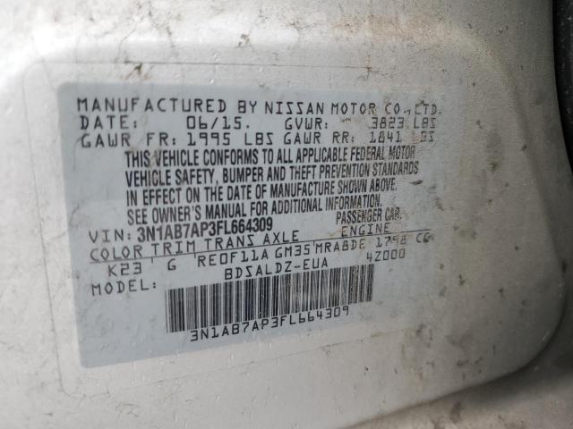 2015 NISSAN SENTRA S 3N1AB7AP3FL664309