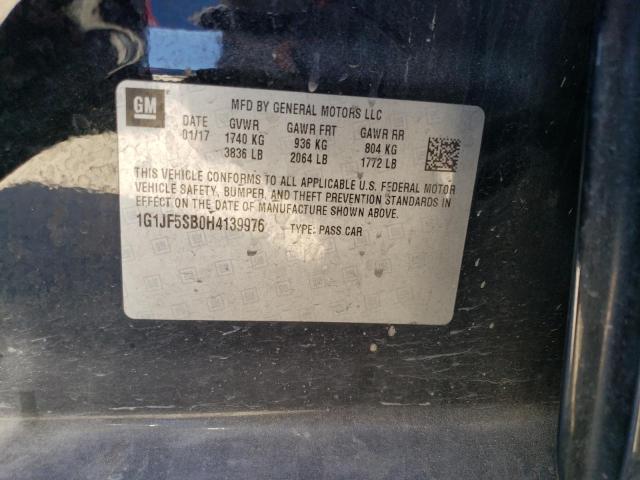 2017 CHEVROLET SONIC PREM - 1G1JF5SB0H4139976