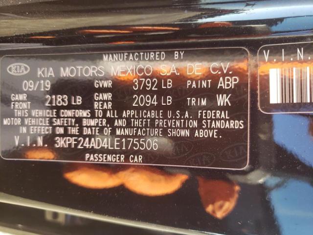 3KPF24AD4LE175506 KIA FORTE FE