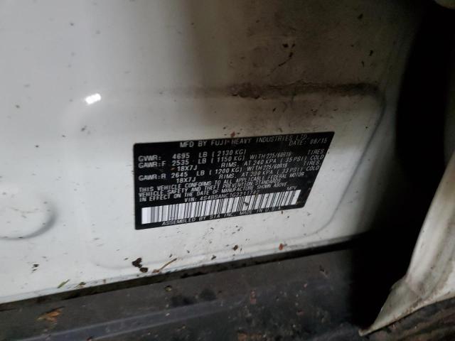 2016 SUBARU OUTBACK 2. 4S4BSANC1G3211742
