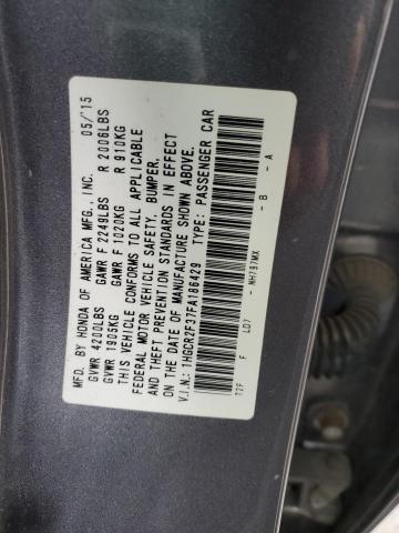 2015 HONDA ACCORD LX 1HGCR2F37FA186429