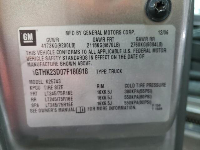 1GTHK23D07F180918 GMC Sierra K2500 Heavy Duty