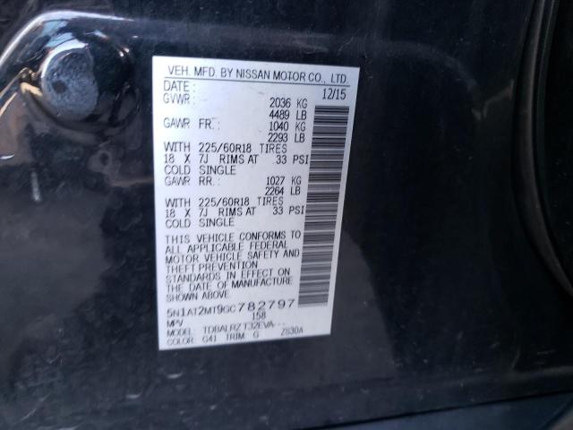 5N1AT2MT9GC782797 Nissan ROGUE S