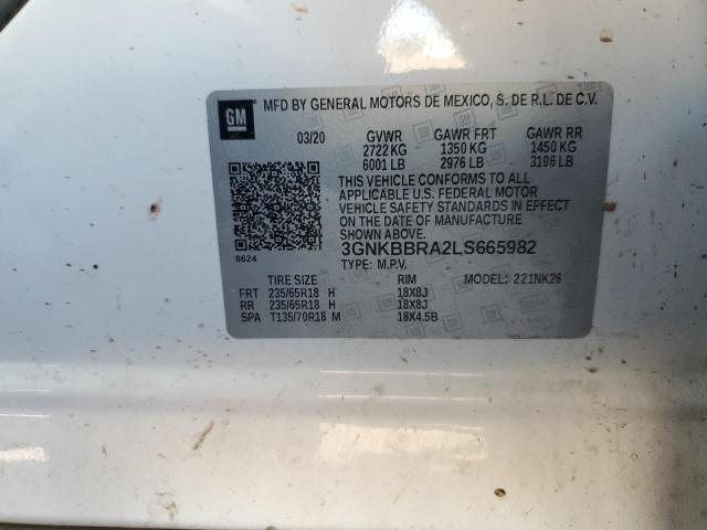 2020 CHEVROLET BLAZER 1LT - 3GNKBBRA2LS665982
