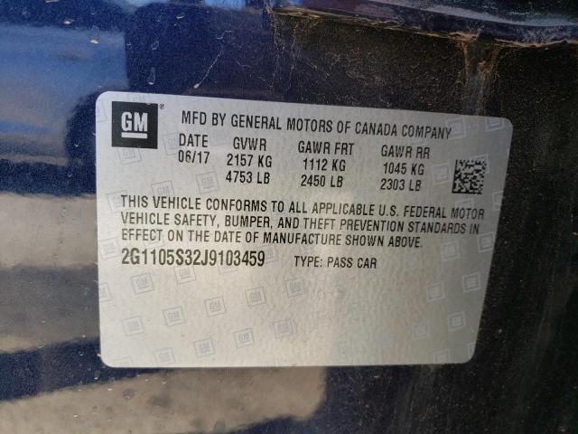 2018 CHEVROLET IMPALA LT - 2G1105S32J9103459