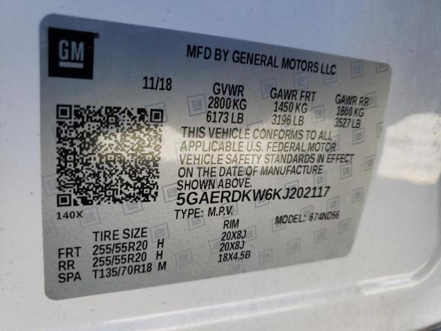 5GAERDKW6KJ202117 Buick Enclave Avenir