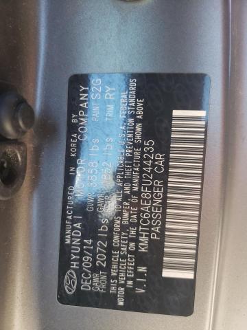2015 HYUNDAI VELOSTER T KMHTC6AE8FU244235