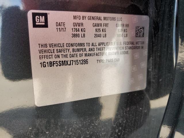 2018 CHEVROLET CRUZE PREM 1G1BF5SMXJ7151286