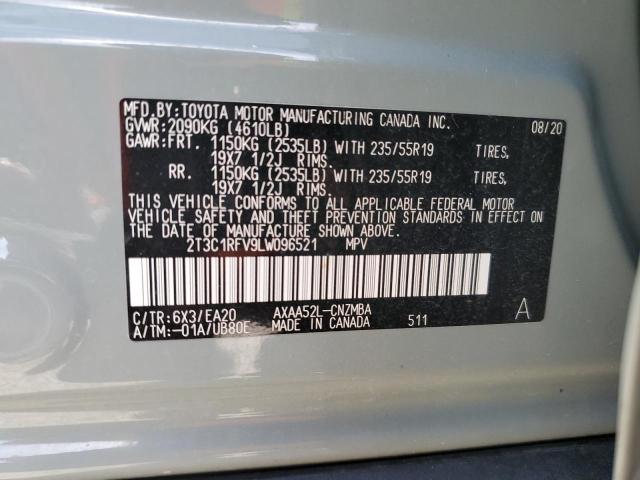 2020 TOYOTA RAV4 XLE P - 2T3C1RFV9LW096521