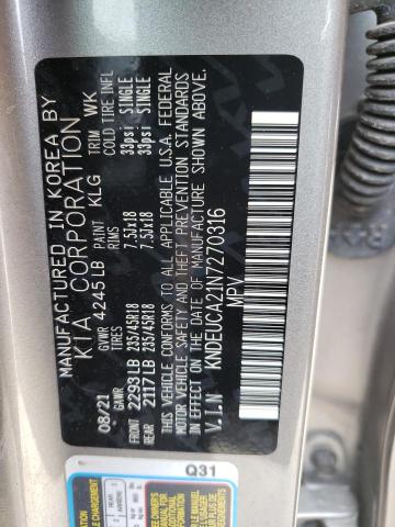 2022 KIA SELTOS NIG - KNDEUCA21N7270316