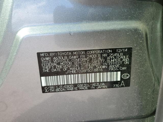 2015 LEXUS IS 350 - JTHBE1D26F5018816