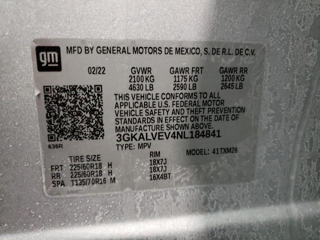 2022 GMC TERRAIN SL - 3GKALVEV4NL184841