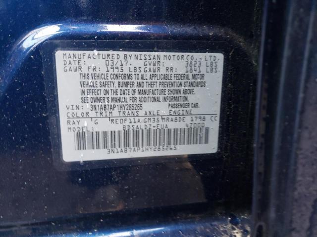3N1AB7AP1HY285265 Nissan SENTRA S