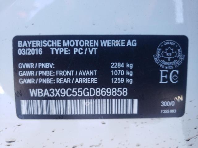 WBA3X9C55GD869858 BMW 335 Xigt