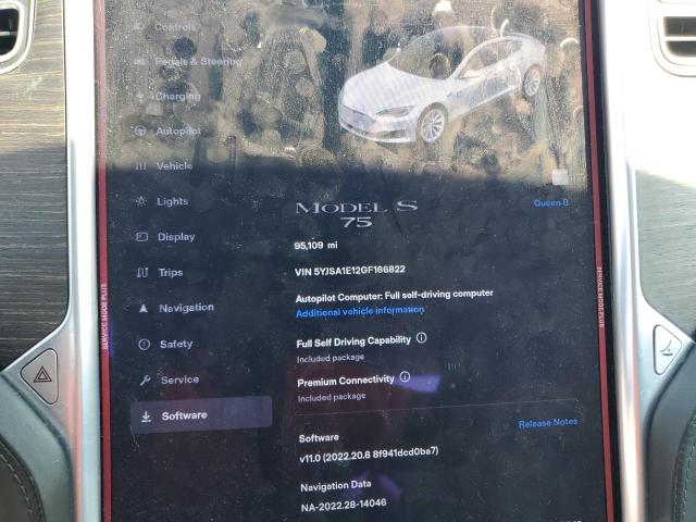 5YJSA1E12GF166822 Tesla MODEL S