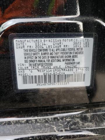 2016 NISSAN SENTRA S 3N1AB7AP0GY255589