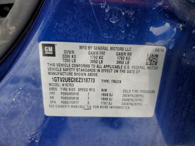 1GTV2UEC8EZ318770 GMC Sierra K1500 Sle