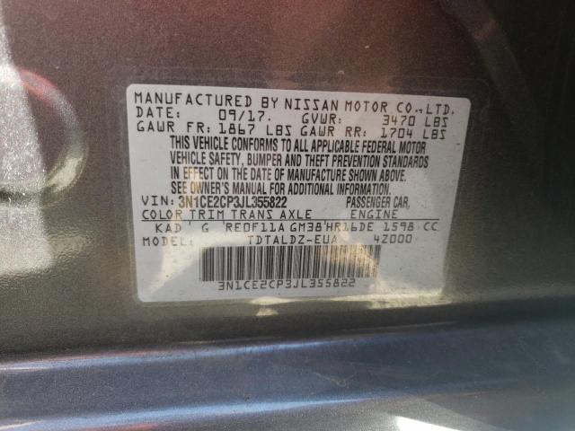 2018 NISSAN VERSA NOTE 3N1CE2CP3JL355822