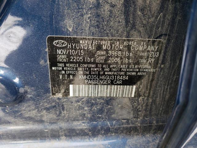 2016 HYUNDAI ELANTRA GT KMHD35LH6GU318484