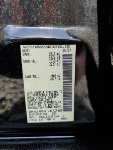 2017 NISSAN ALTIMA 2.5 1N4AL3AP1HC265289