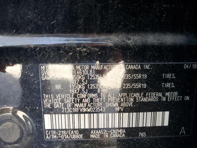 2019 TOYOTA RAV4 XLE P 2T3C1RFV8KW023543