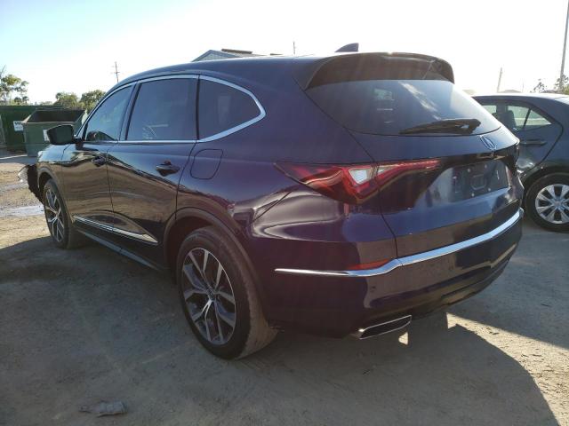 2022 ACURA MDX TECHNO 5J8YD9H43NL005087