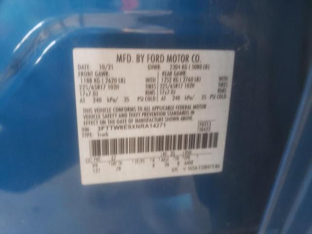 2022 FORD MAVERICK X 3FTTW8E9XNRA14271