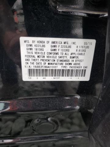 2016 ACURA ILX BASE W - 19UDE2F39GA013027