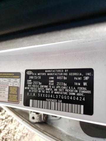 5XXGU4L37GG040424 KIA OPTIMA EX
