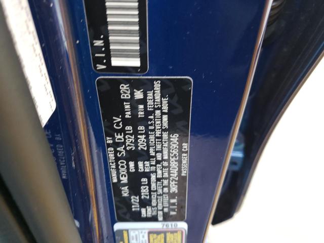 3KPF24AD8PE569046 KIA FORTE LX