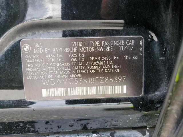 WBAVC53518FZ85397 BMW 328 I Sulev