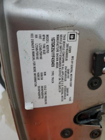 1GTGK29J1YF439409 GMC Sierra