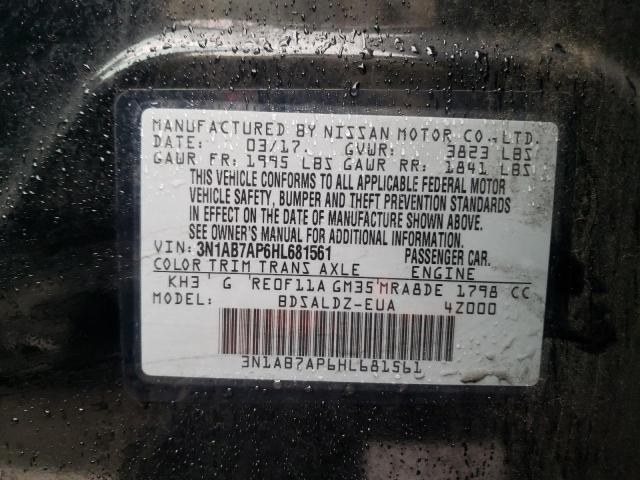 3N1AB7AP6HL681561 Nissan SENTRA S