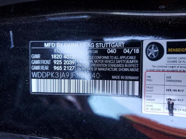 2018 MERCEDES-BENZ SLC 300 - WDDPK3JA9JF155040