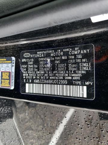 2019 HYUNDAI TUCSON SE - KM8J23A46KU012999